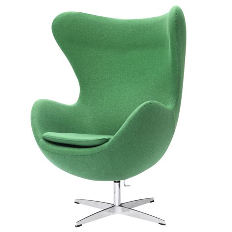 Green Wool Fabric Upholstered Modern Swivel Living Room