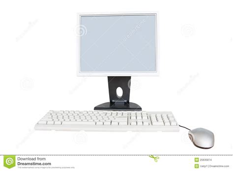 Monitor Computer Mouse And Keyboard Stock Images Image 25635874