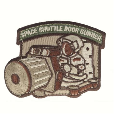 Mil Spec Monkey Tactical Patch With Velcro Shuttle Door Gunner