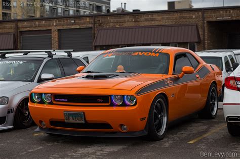 Orange Dodge Challenger Rt