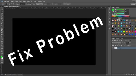 How To Fix Flashing Black Screen Problem In Photoshop Cc Or Cs6 Youtube