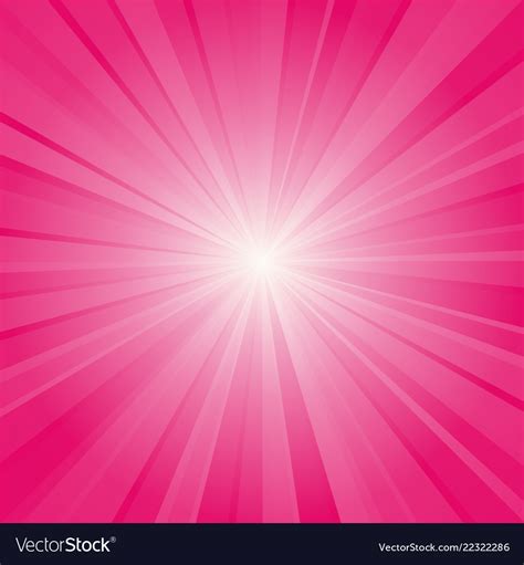 Pink Ray Background Royalty Free Vector Image Vectorstock