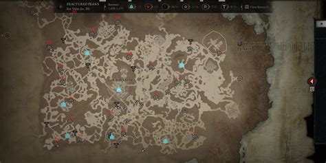 Diablo 4 All Side Dungeon Locations In Fractured Peaks