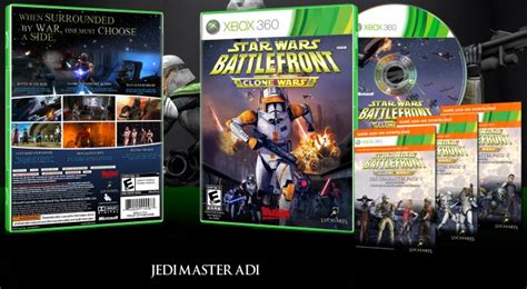 Star Wars Battlefront The Clone Wars Xbox 360 Box Art