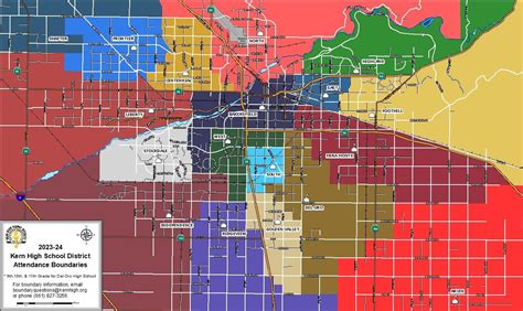 School Boundaries Instruction Division Kern High School District