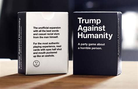 This is a brand new game written in consultation with child development experts and playtested with thousands of families. "Trump Against Humanity" Is The Greatest Party Game That ...
