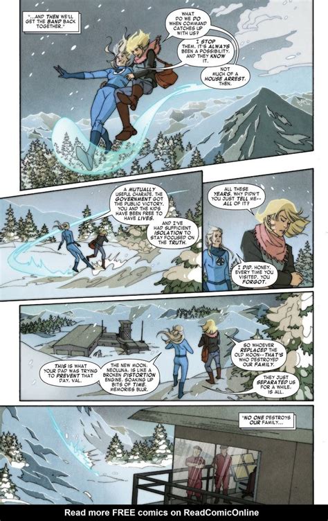 A Comic Strip With An Image Of Two People In The Snow