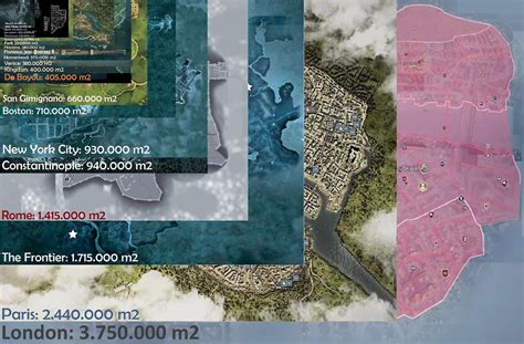 Comparison Of Every Map From Assassins Creed Maps On The Web