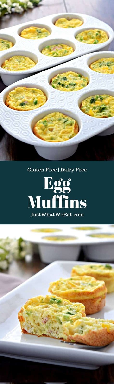 Never run out of delicious new ideas for breakfast, dinner, and dessert! Egg Muffins - Gluten Free, Dairy Free - Just What We Eat