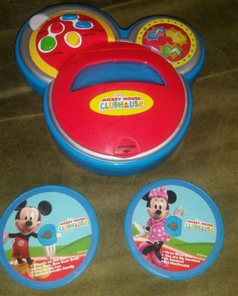 Disney Mickey Mouse Clubhouse Sing With Me Cd Player Comes With 2