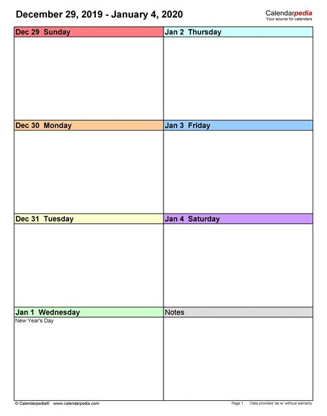 Blank Bi Weekly Calendar Best Calendar Example