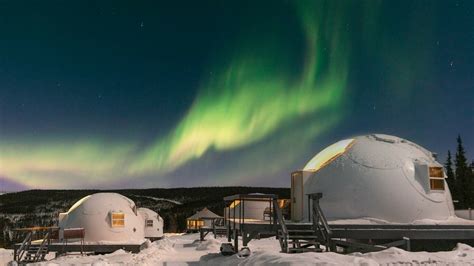 sleep under the northern lights at these wholesome ‘warm igloos in alaska