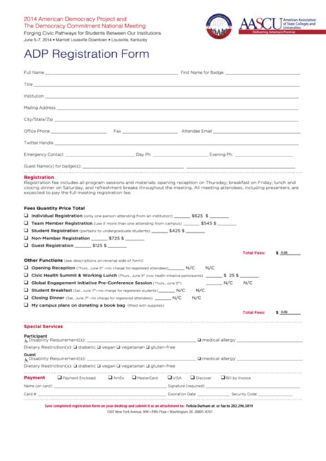 Top 6 Adp Forms And Templates Free To Download In Pdf Format