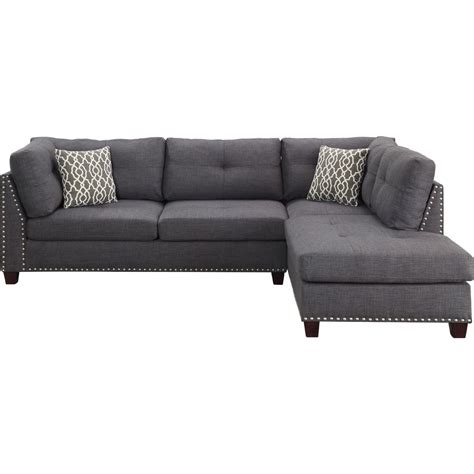 Acme Furniture 54385 Laurissa Sectional Sofa Right Facing Chaise