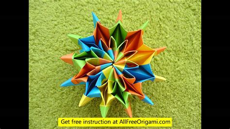 Origami Fireworks Instructions Youtube