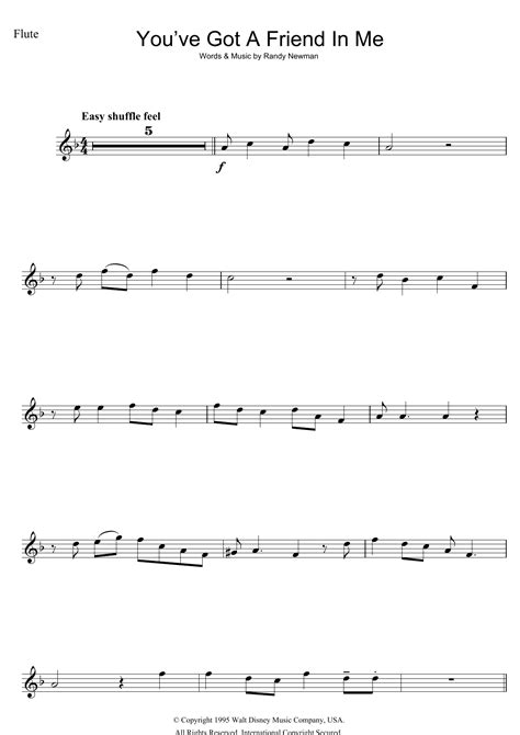 You Ve Got A Friend In Me From Disney S Toy Story Sheet Music Direct