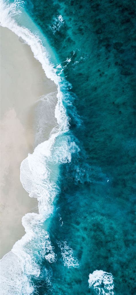 Aerial Photo Of Seashore Iphone 12 Wallpapers Free Download