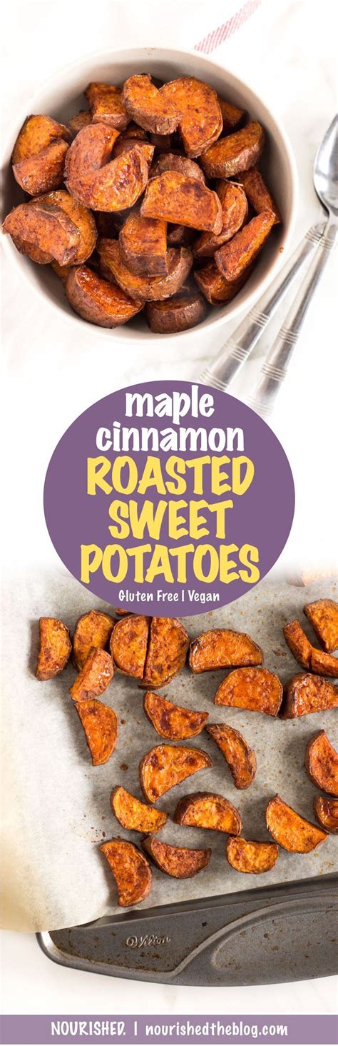 The Cover Of Maple Cinnamon Roasted Sweet Potatoes