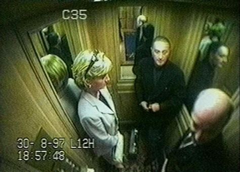This Image Made From Cctv Footage Shows Diana With Dodi Fayed Centre