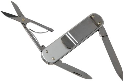 Victorinox Money Clip Knife Alox Silver 0654016 Pocket Knife