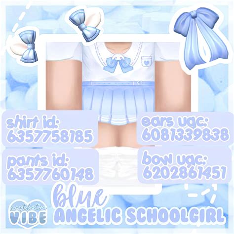 Four Baby Blue Soft Aesthetic Roblox Outfits With Matching Hats And
