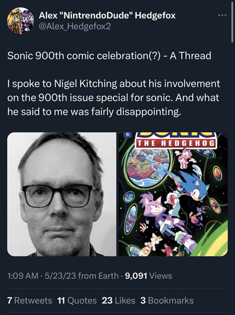 Dwai Backa On Twitter No Alex It Isnt The 900th Issue Theyre Celebrating Its Sonics