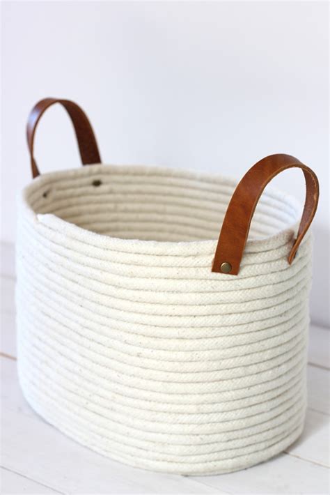 Diy No Sew Rope Coil Basket Indie Crafts
