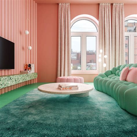 Reutov Design Creates Tropical Interior For Apartment With Terracotta