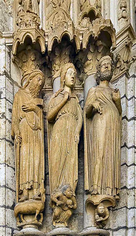 Chartres Statues Jamb Statues At Chartres Cathedral Door Jamb