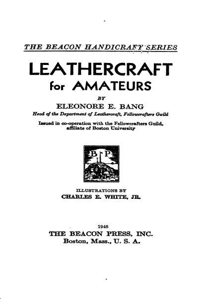 Leathercraft For Amateurs Payhip