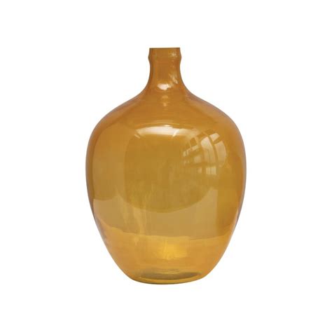 Rosalind Wheeler Mustard 15 Glass Table Vase Wayfairca