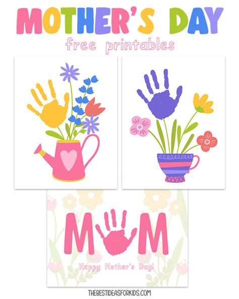 Mothers Day Handprint Printables The Best Ideas For Kids Diy Crafts