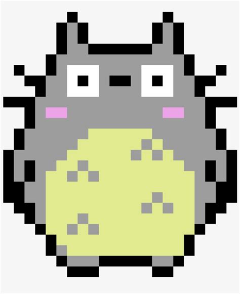 Totoro Pixel Art Totoro Transparent Png 1184x1184 Free Download
