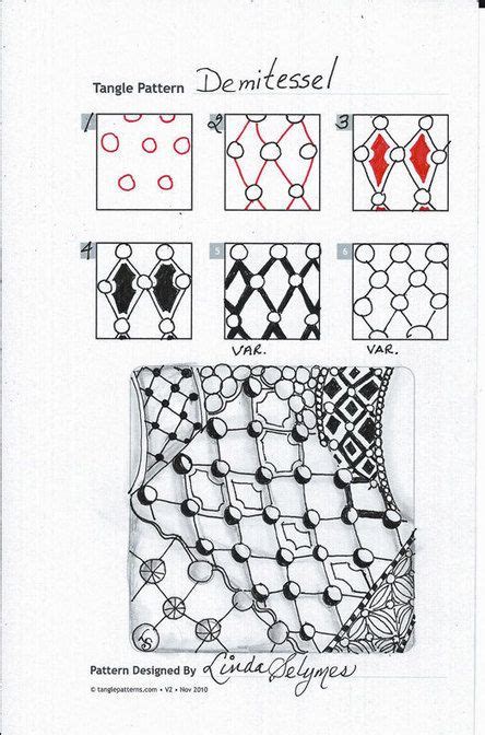 There is room for 4 tangles per page, giving you space for 140 tangles! Artistic Line Designs-all free | Zentangle patterns, Zentangle, Tangle patterns