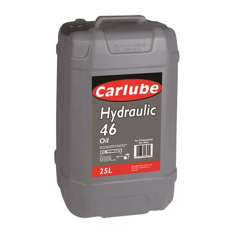 Hydraulic And Power Steering Fluids Carlube Yhk025 Hydraulic 46 Oil Hm 25l