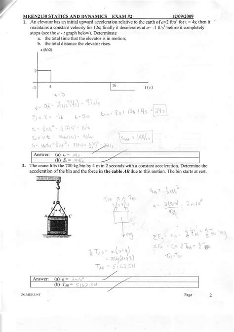 Exam, answers - STATICS - Studocu