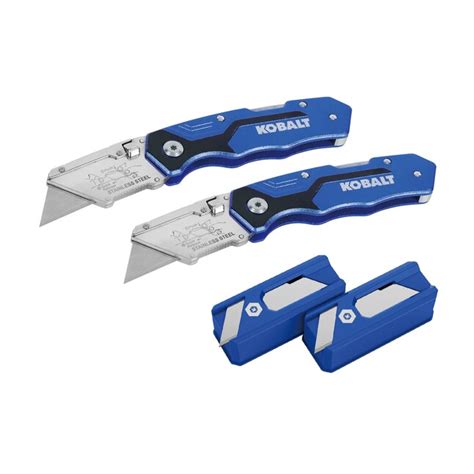 Kobalt Speed Release 11 Blade Folding Utility Knife At