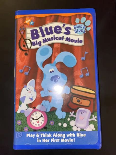 BLUES CLUES Blues Big Musical Movie VHS Nick Jr Clamshell Case PicClick