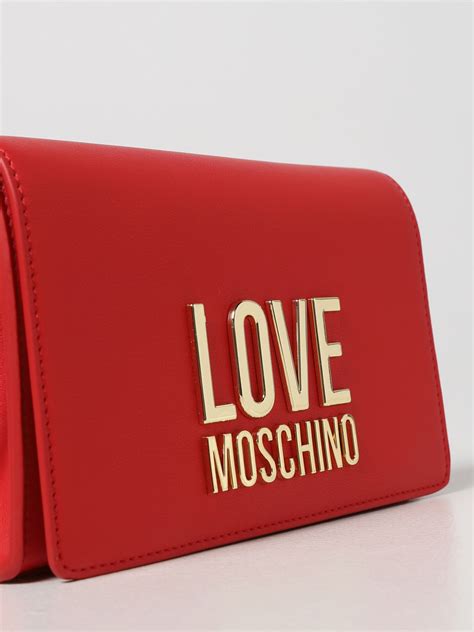 Love Moschino Bag In Synthetic Leather Red Love Moschino Crossbody Bags Jc4127pp1flj0