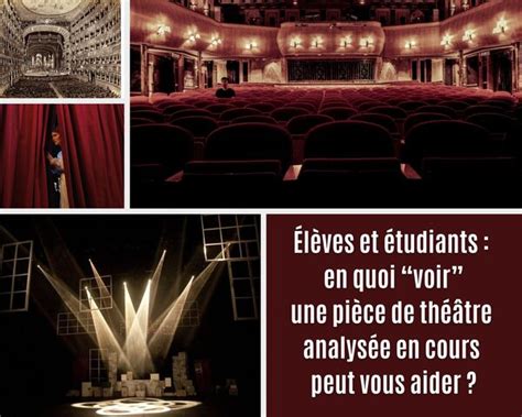 Elèves et étudiants  pourquoi “voir” une pièce de théâtre analysée en