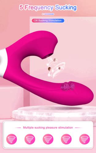 G Spot Clit Sucking Vibrator Massager Flapping Vibrating Dildo Sex Toy