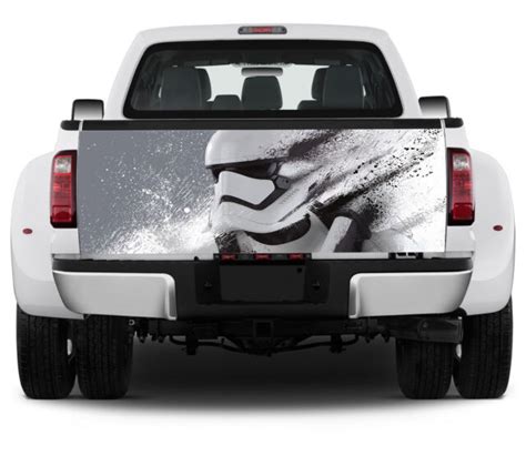 Vinyl Truck Tailgate Wrap Full Color Graphics Decal Storm Trooper Trunk