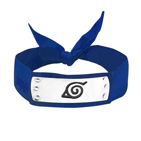 Blue Naruto Cosplay Headband Leaf Village Ninja Kakashi Sasuke Sakura
