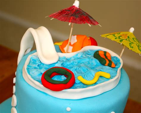 Bumble Cakes Summer Pool Party Birthday Cake