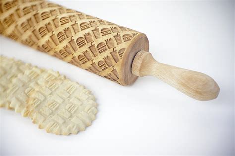 Laser Engraved Rolling Pins Imprint Whimsical Designs Onto Cookie Dough