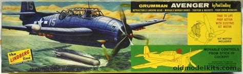 Lindberg 1 48 Grumman TBF Avenger With Movable Control Surfaces From