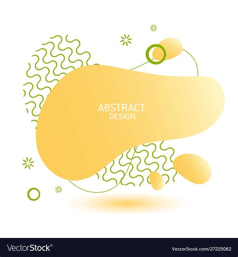 Big Orange Stain With Inscription Background Vector Image