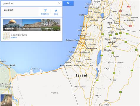 Can try my maps, mymaps.google.com. Palestine Does Not Receive Label on Google Maps