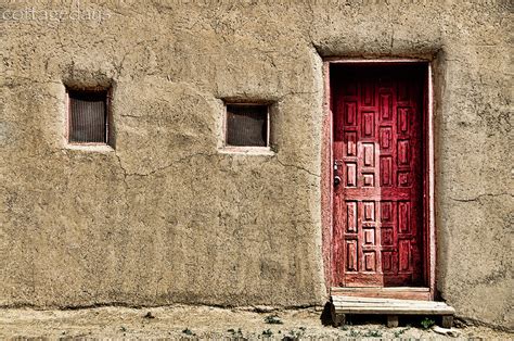 Cottage Days And Journeys Timeless Taos Adobe Walls And Red Door