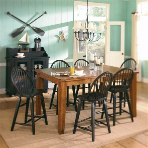 Nothing brings a family together more than a nice home cooked meal. Attic Heirlooms Rectangular Counter Height Leg Table ...
